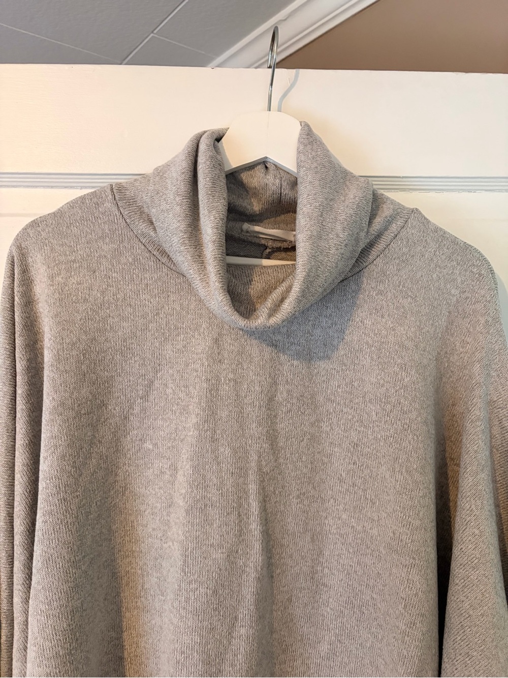 Light Gray Turtleneck Sweater - Picture 3 of 5